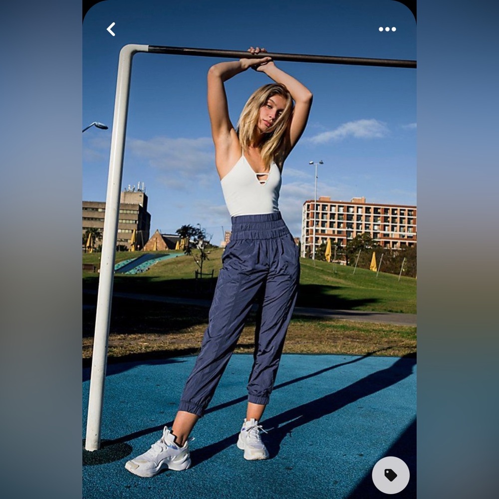 FP Movement by Free People Navy High-Waist Track Joggers